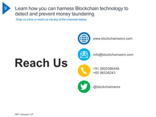 Blockchain for Anti Money Laundering (AML) Transaction Monitoring Slide 9