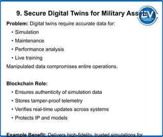 Blockchain for Defense Technology — Enterprise Use Cases | PDF