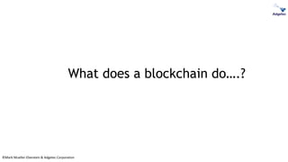 ©Mark Mueller-Eberstein & Adgetec Corporation
What does a blockchain do….?
 