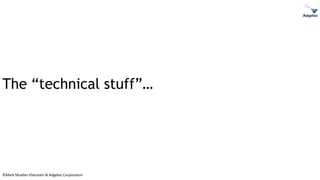 ©Mark Mueller-Eberstein & Adgetec Corporation
The “technical stuff”…
 