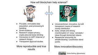 Blockchainified Science - Meetup#1