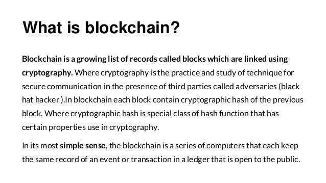 Blockchain Data Structure And Fundamentals Blockchain Data Structure And Fundamentals
