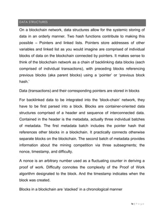 Blockchain Metadata Blockchain fundamentals including types and features | PDF