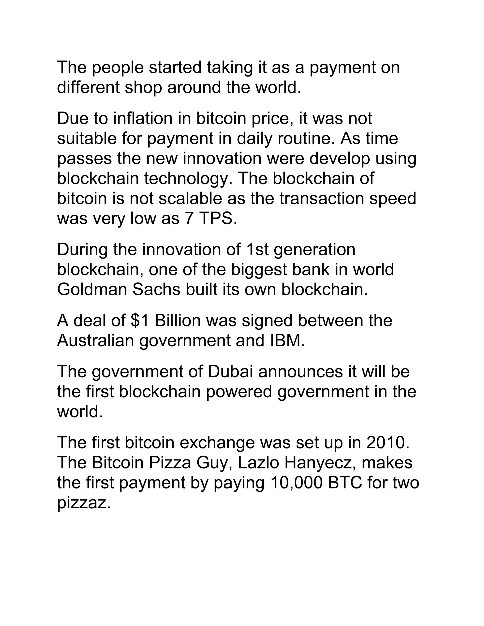 Blockchain history | The Brief History of Blockchain till 2018 | PDF