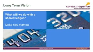 www.chyp.comPlease copy and distribute
Long Term Vision
15
What will we do with a
shared ledger?
Make new markets
 