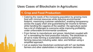 Blockchain in agriculture | PPTX