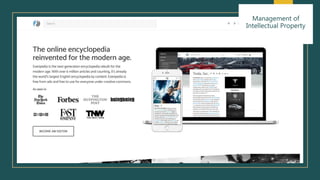 Management of
Intellectual Property
 