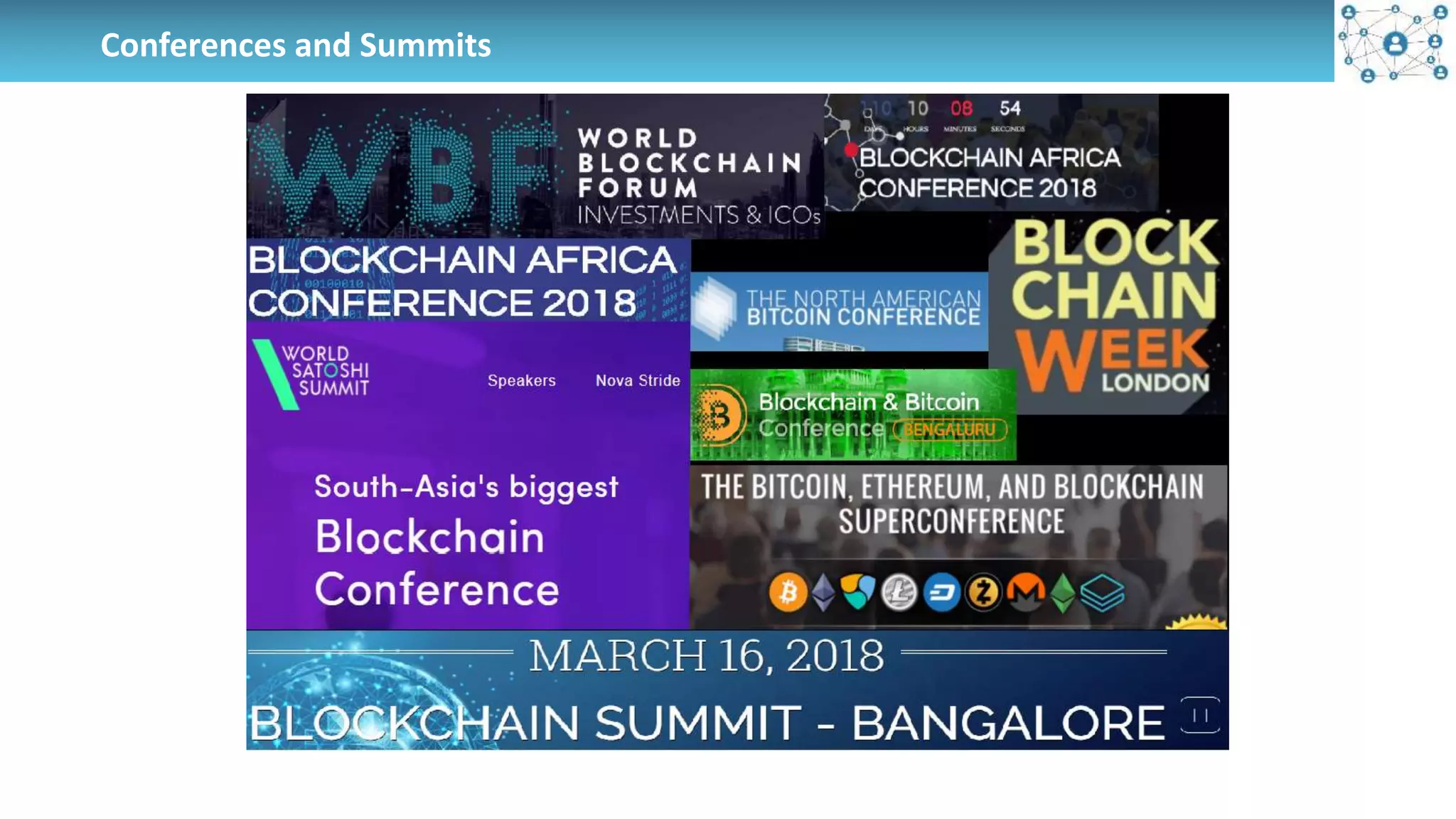 Conferences and Summits
 