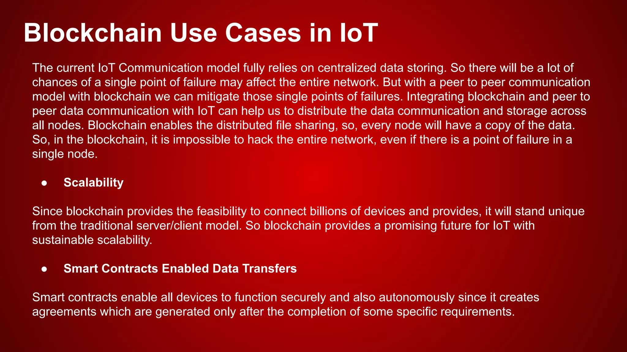 Blockchain Technology In IOT | PPT
