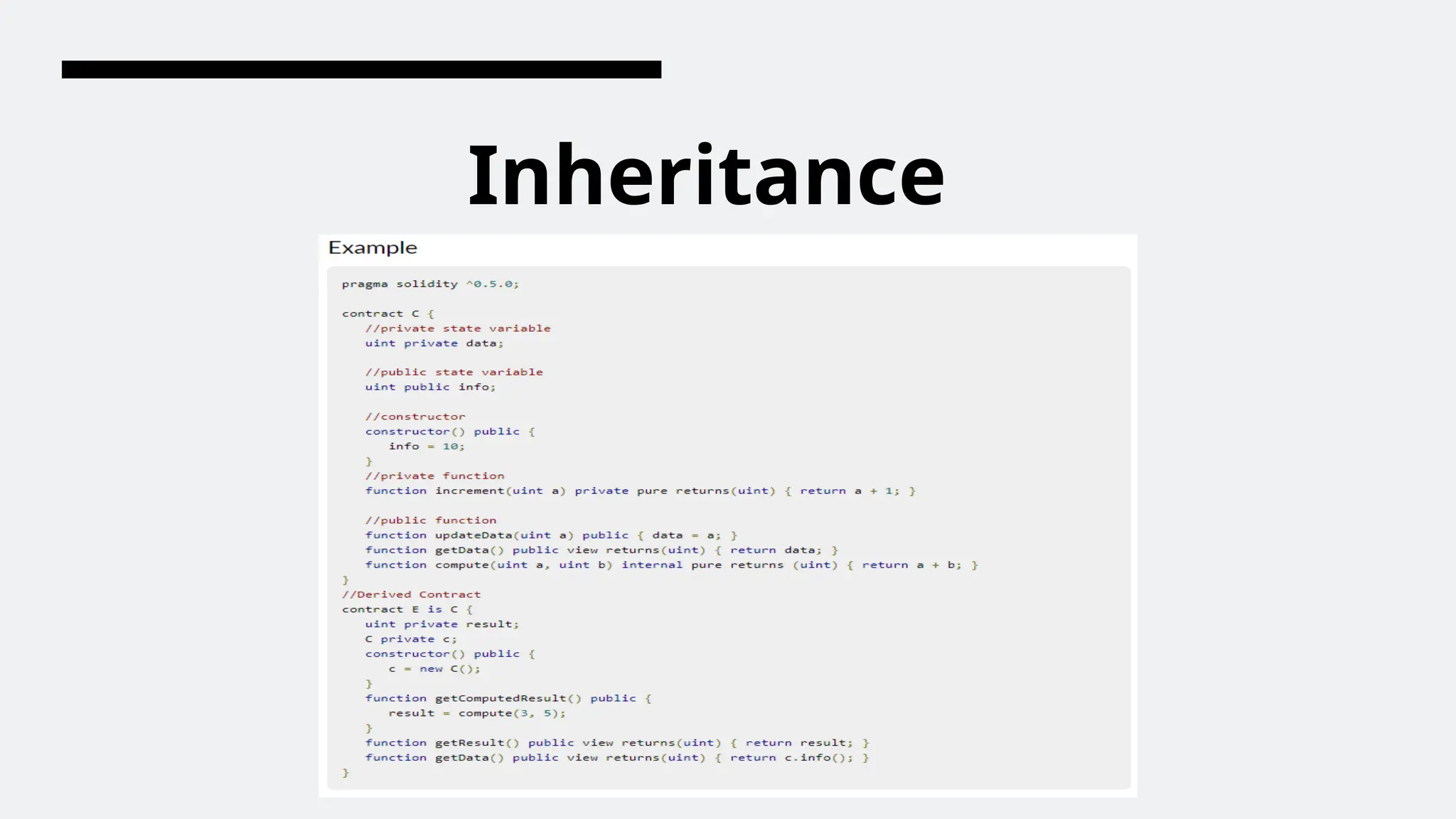 Inheritance
 
