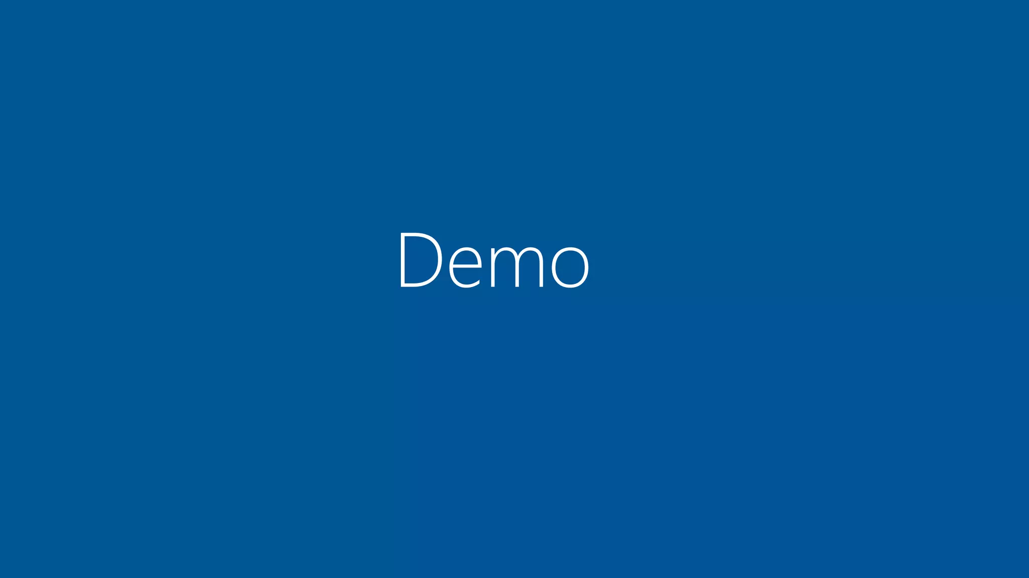 Demo
 
