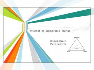 Internet of Memorable Things
Blockchain
Perspective
 
