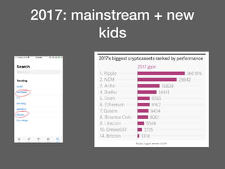 2017: mainstream + new
kids
 