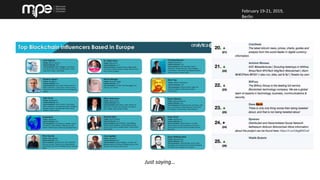 February 19-21, 2019,
Berlin
Most blockchain ideas were stupid
Just saying…
 