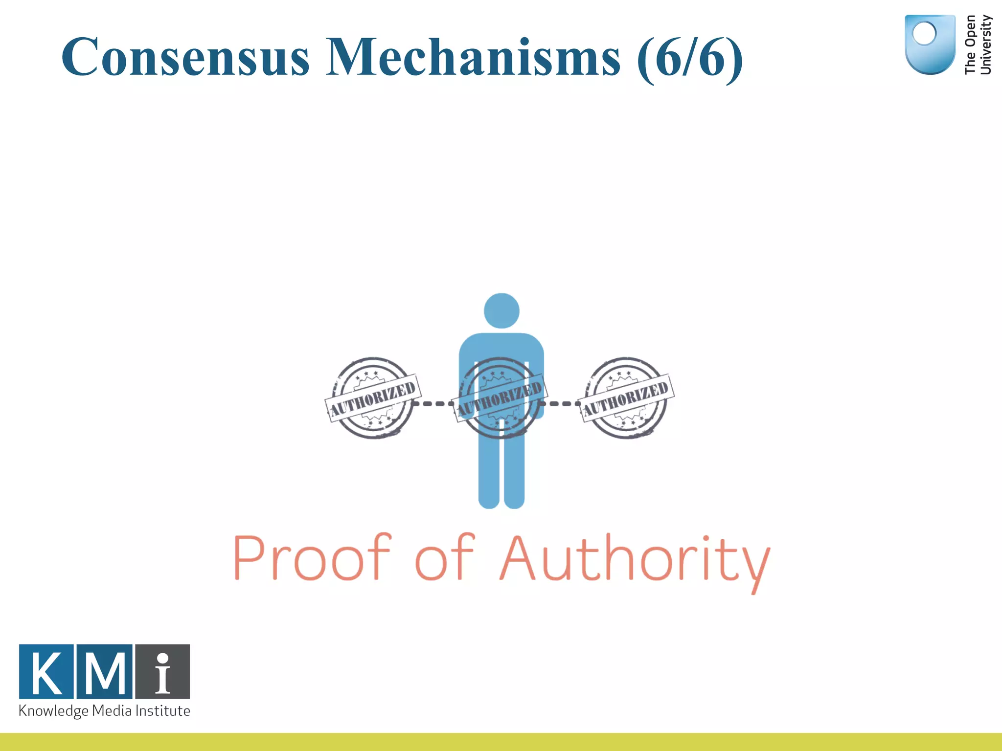 Consensus Mechanisms (6/6)
 