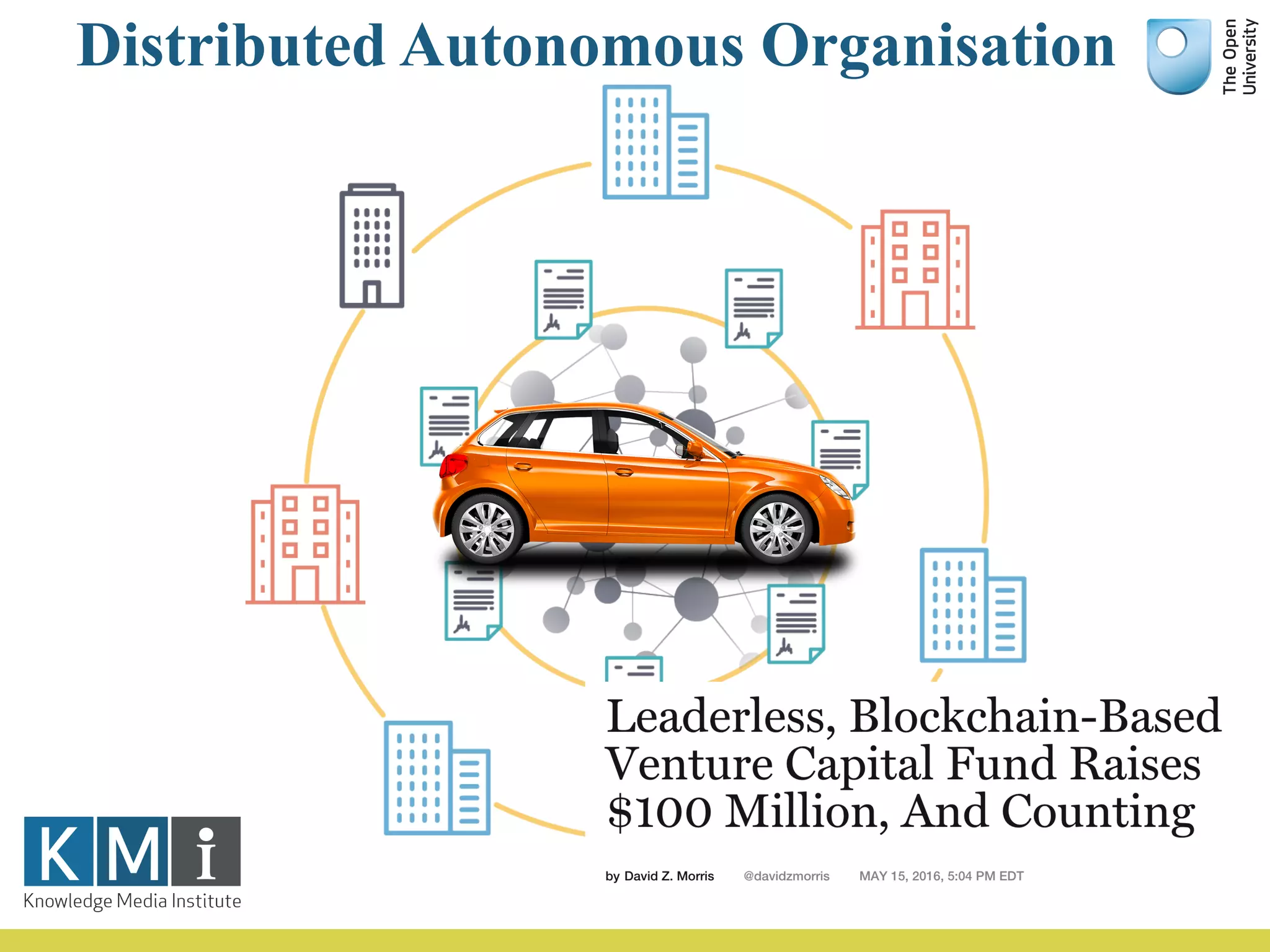 Distributed Autonomous Organisation
 