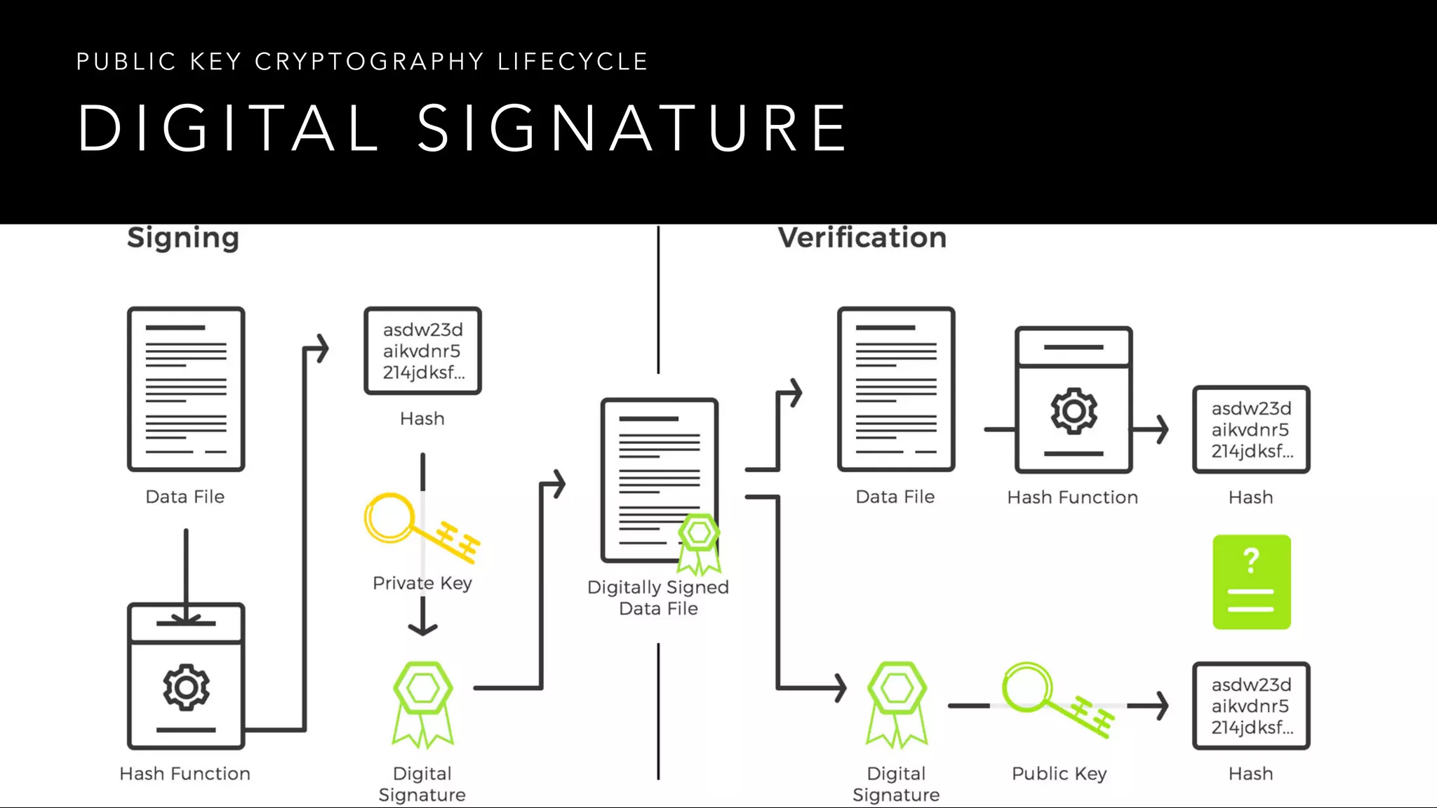 D I G I TA L S I G N AT U R E
P U B L I C K E Y C RY P T O G R A P H Y L I F E C Y C L E
 