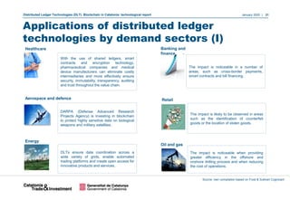 January 2020 | 21Distributed Ledger Technologies (DLT). Blockchain in Catalonia: technological report
The impact is notice...