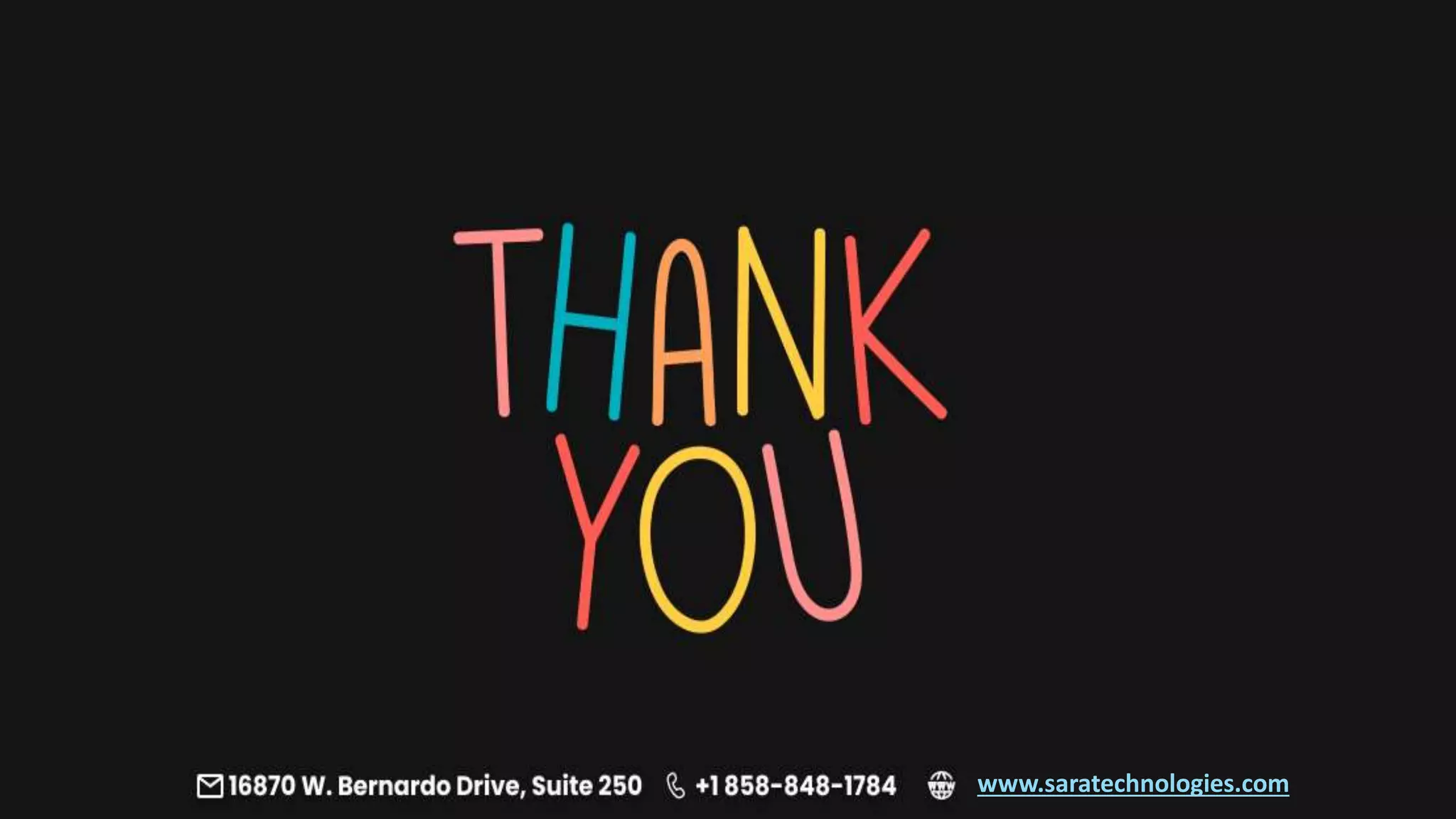 Thank You
www.saratechnologies.com
 