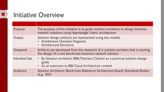 Blockchain solution architecture deliverable | PPTX