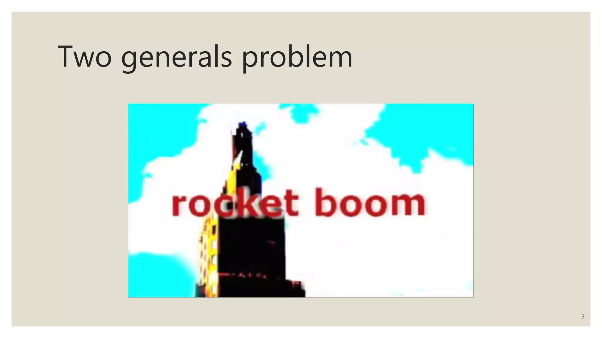 Two generals problem
7
 