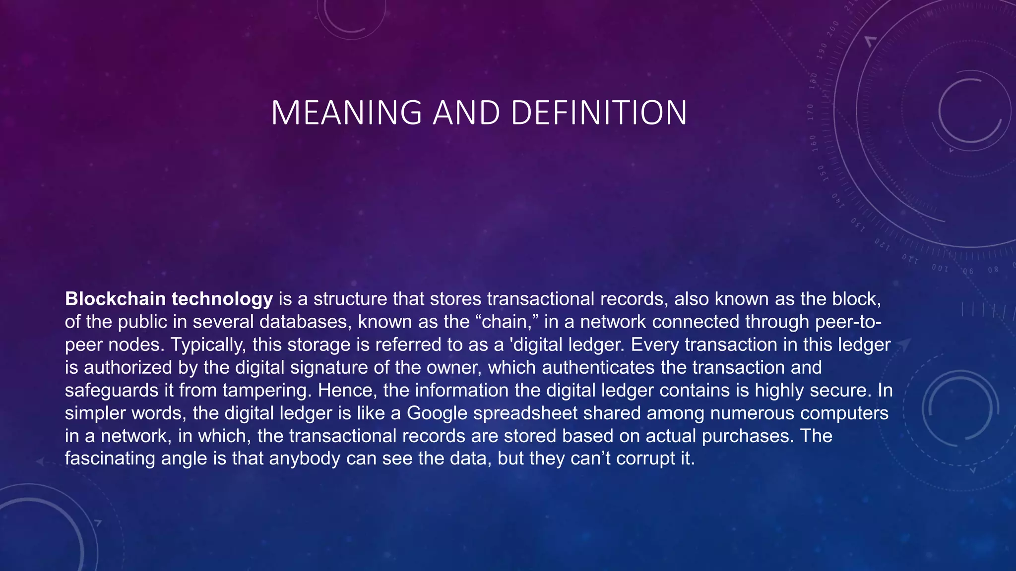 Blockchain technology | PPTX