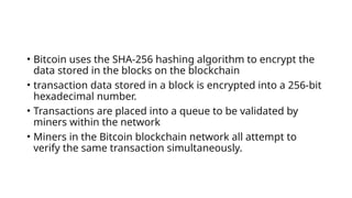 BlockChain Technology Bitcoin technology | PPTX