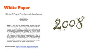 White Paper
White paper: https://bitcoin.org/bitcoin.pdf
 