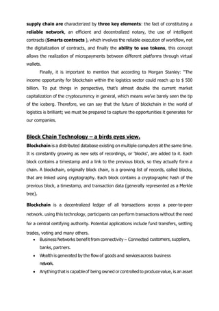 Blockchain technology and logistics management | PDF