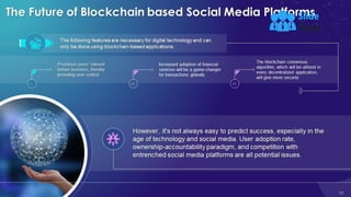 Blockchain Technology For Social Media Training Ppt
