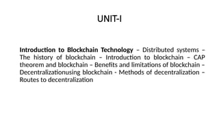 B Tech BLOCKCHAIN TECHNOLOGY_UNIT-I.pptx