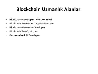 Blockchain : Decentralized Application Development (Turkish)