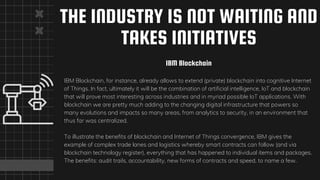 Blockchain with iot