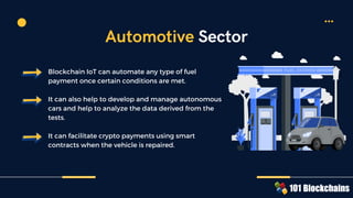 Blockchain With IoT - Top Blockchain IoT Use Cases | PDF