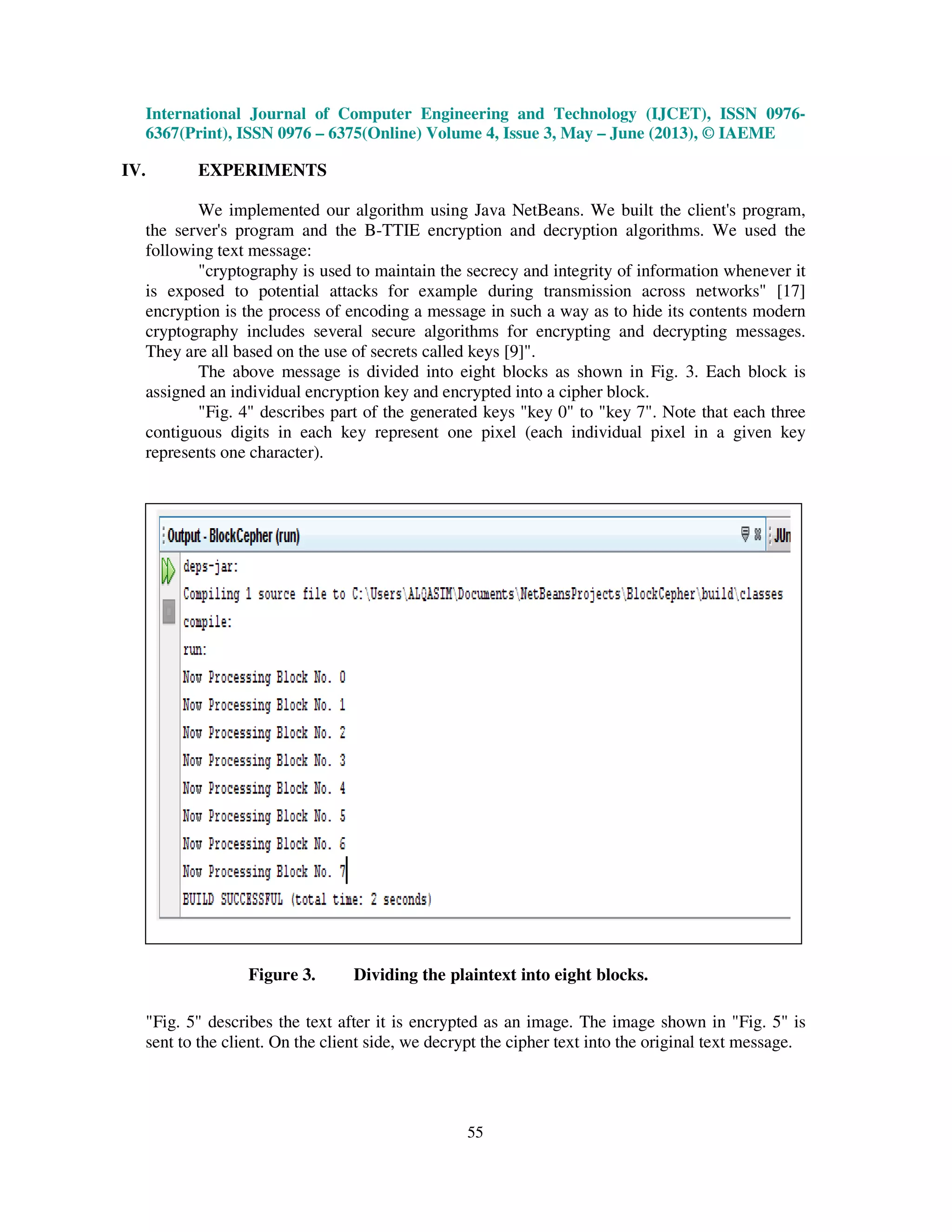 Block cipher encryption for text to-image algorithm | PDF