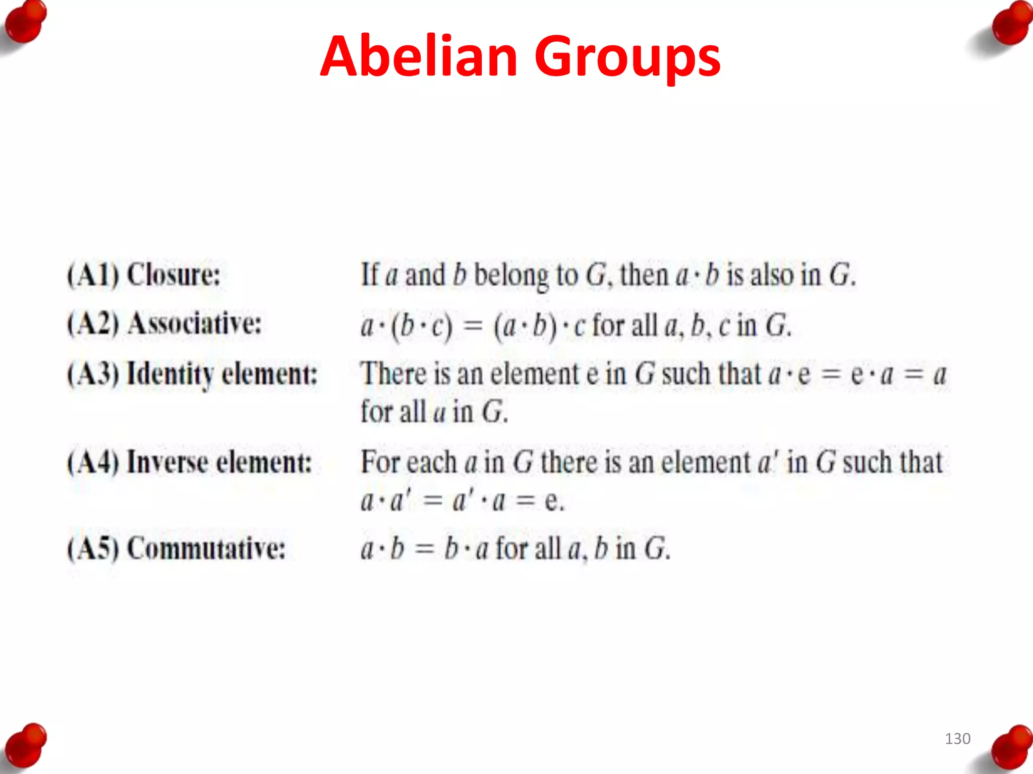 Abelian Groups
130
 