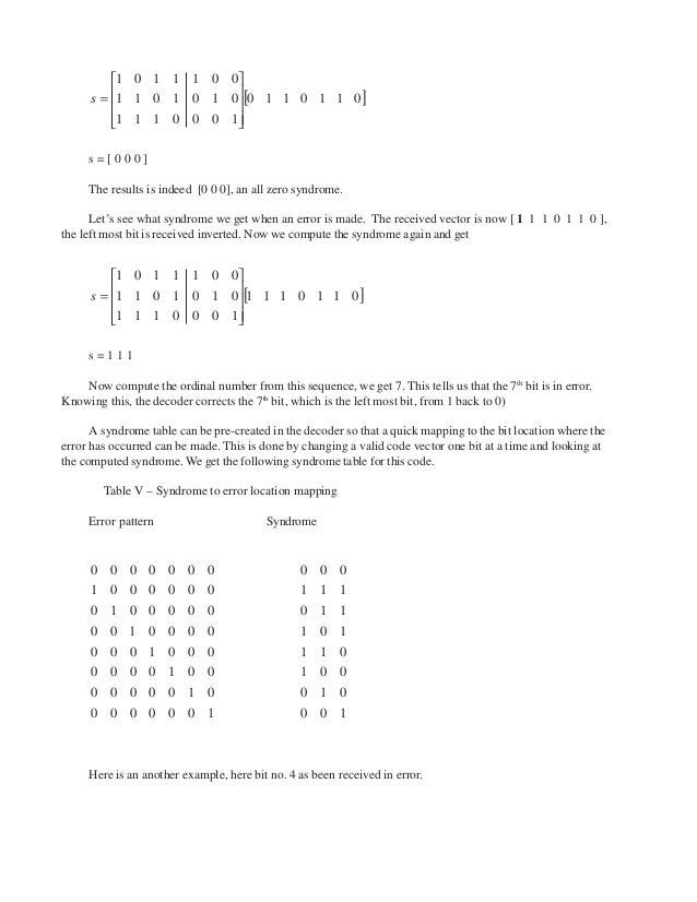 Block codes