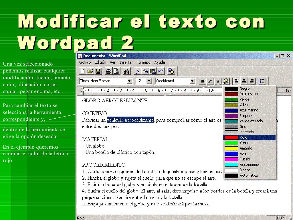 Block de notas y wordpad
