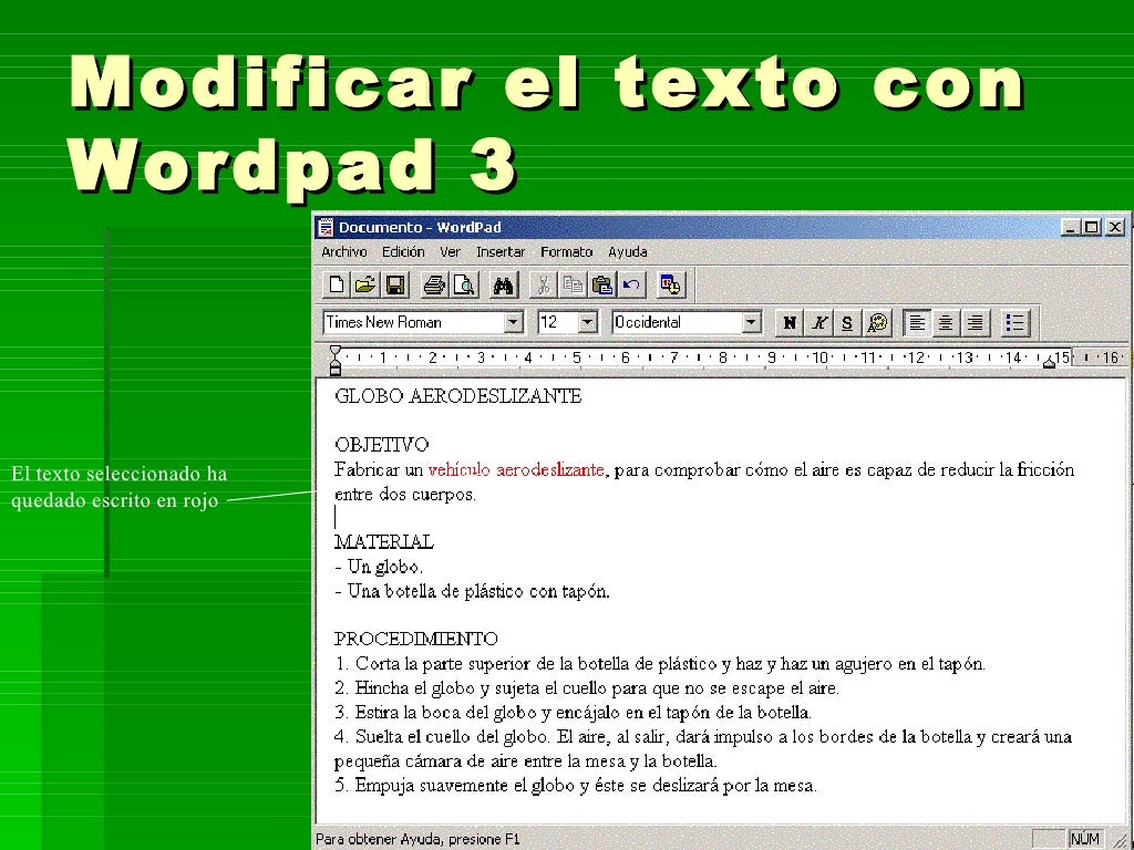 Block de notas y wordpad