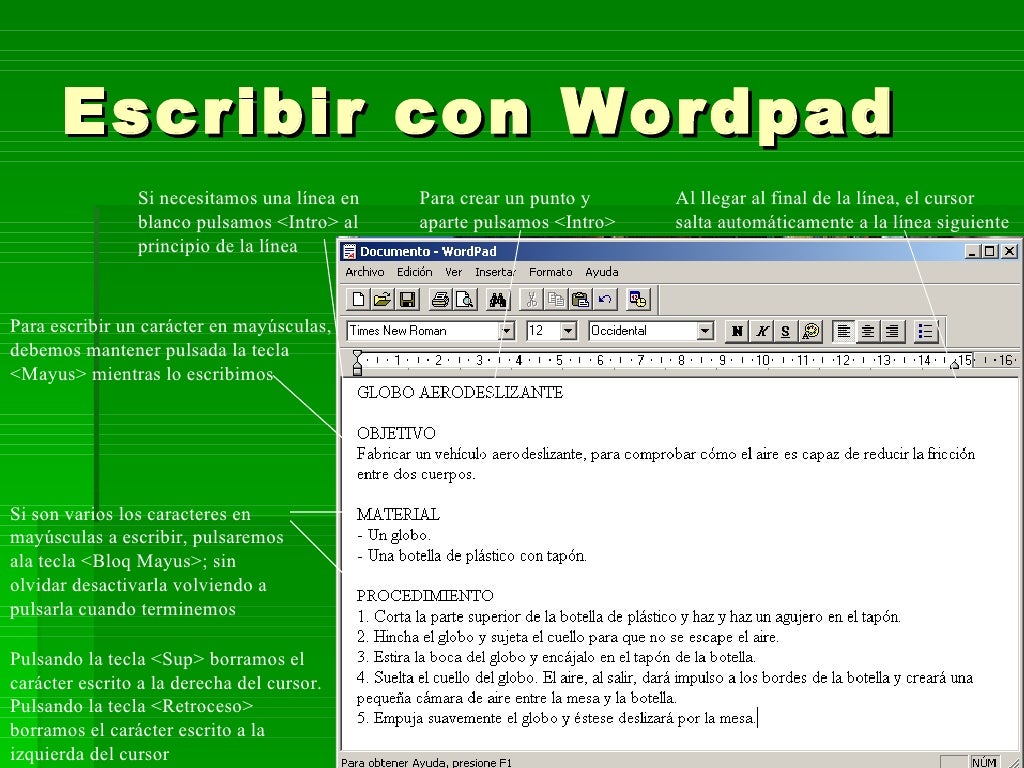 Block de notas y wordpad