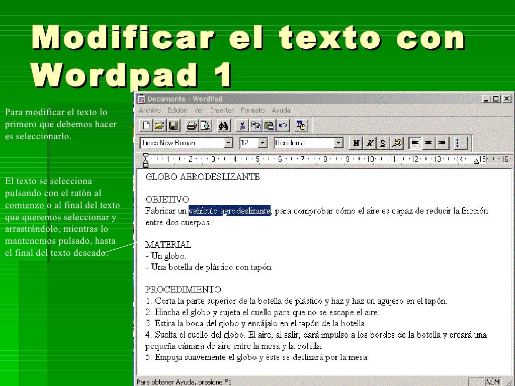 Block de notas y wordpad