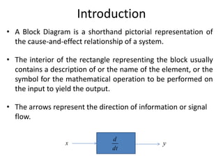 Block Graph Introduction Block diagram | PPTX
