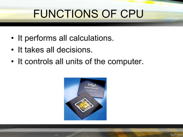 Block diagram of a computer | PPT