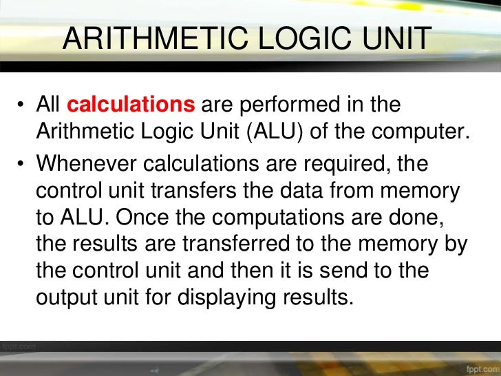 Block diagram of a computer arithmetic logic unit diagram 