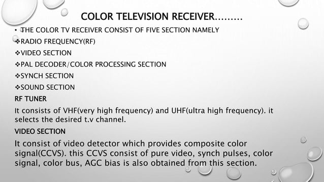 BLOCK DIAGRAM OF MONOCHROME TV RECEIVER.pptx