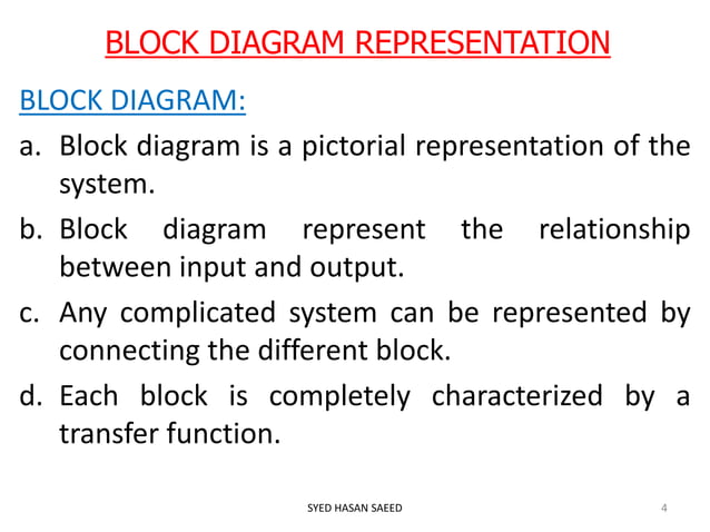 Block diagram representation 3 | PPT
