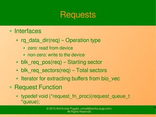 14© 2010-16 SysPlay Workshops <workshop@sysplay.in>
All Rights Reserved.
struct hd_struct
sector_t start_sect
sector_t nr_sects
sector_t alignment_offset
...
 