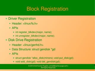 8© 2010-16 SysPlay Workshops <workshop@sysplay.in>
All Rights Reserved.
Partitioning Visualization
2 3 4 5 7 86 N-5 N-4 N-3 N-2 N-1 N
Linearized sector numbers
1MBR
MBR P1 P2 P4P3ExtBR BR BR BR
ExtL1 RemLBR L2 RemL3LBR L4LBR LnLBR
Boot Code
Partition Table
Sec. Boot Code
Logical Part. Table
BRLBR
 