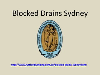 Blocked Drains Sydney http://www.ruttleyplumbing.com.au/blocked-drains-sydney.html  