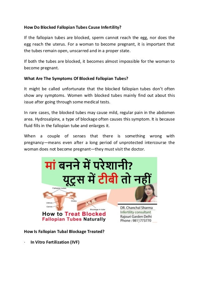 Blocked Fallopian Tubes Causes Symptoms And Treatment 9811773770